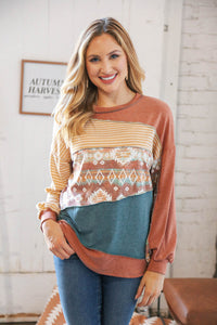 Frost the Cake Color Block Pullover