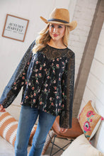 Load image into Gallery viewer, Love Letters &amp; Lace Floral Bell Sleeve Top
