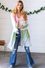 Load image into Gallery viewer, Eat, Play, Love Sweetheart Color Block Cardigan
