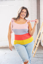 Load image into Gallery viewer, Along the Boardwalk Color Block Tank Top
