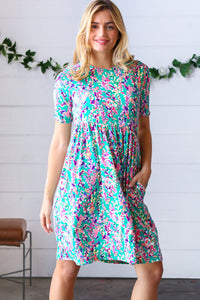 Timing is Everything Floral Midi Dress