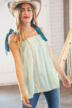 Load image into Gallery viewer, Stay on the Boho Trails Tie-Shoulder Top
