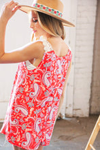 Load image into Gallery viewer, Surfing Tides Paisley-Mix Tank Top
