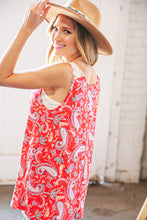 Load image into Gallery viewer, Surfing Tides Paisley-Mix Tank Top
