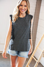 Load image into Gallery viewer, The Midnight Shift Lace-Trim Top

