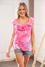 Load image into Gallery viewer, Totally Blindsided Off-Shoulder Top in Fuchsia
