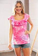 Load image into Gallery viewer, Totally Blindsided Off-Shoulder Top in Fuchsia
