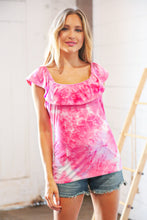 Load image into Gallery viewer, Totally Blindsided Off-Shoulder Top in Fuchsia
