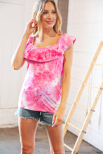 Load image into Gallery viewer, Totally Blindsided Off-Shoulder Top in Fuchsia
