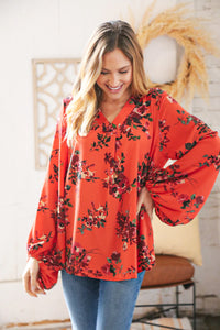 Love for a Lifetime Puff-Sleeve Floral Top