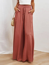 Load image into Gallery viewer, Dreamweaver Drawstring Waist Wide Leg Pants (multiple color options)
