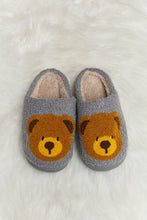 Load image into Gallery viewer, Teddy Bear Print Plush Slide Slippers (multiple color options)
