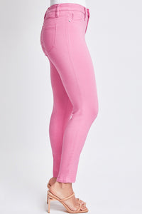 Hyperstretch Mid-Rise Skinny Pants in Flami-Flamingo