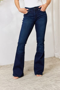 Happy Hour Mid Rise Flare Jeans by Kancan