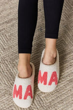 Load image into Gallery viewer, MAMA Pattern Cozy Slippers

