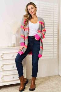 Happy Haven Ribbed Long Sleeve Cardigan