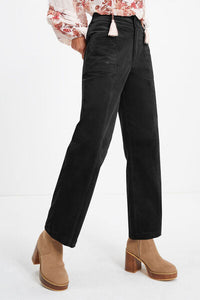 Free As a Bird Pocketed Elastic Waist Straight Pants (multiple color options)