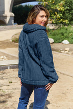 Load image into Gallery viewer, In My Cozy Era Zip Up Collared Neck Jacket with Pockets (multiple color options)
