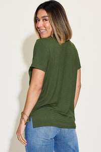 Everyday Basic V-Neck High-Low T-Shirt (multiple color options)