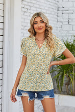 Load image into Gallery viewer, Harboring Feelings Floral Notched Neck Blouse (multiple color options)
