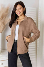 Load image into Gallery viewer, Seasonal Treats Zip-Up Jacket with Pockets in Mocha
