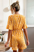 Load image into Gallery viewer, Little Bits of Honey Ruffle Me Up Romper
