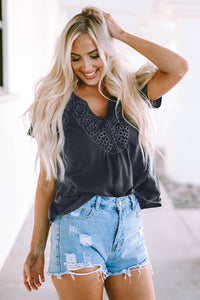 Weekend Wanderlust V-Neck Short Sleeve Blouse