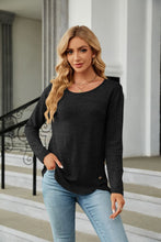 Load image into Gallery viewer, Timeless Ease Round Neck Long Sleeve Top (multiple color options)

