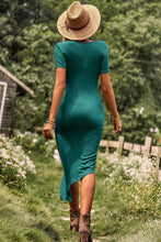 Load image into Gallery viewer, She&#39;s Got It Going On Twisted Round Neck Short Sleeve Dress (multiple color options)
