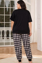 Load image into Gallery viewer, Ready To Wind Down Round Neck Short Sleeve Two-Piece Lounge Set

