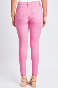 Hyperstretch Mid-Rise Skinny Pants in Flami-Flamingo
