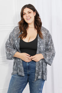 Riviera Road Snake Print Chiffon Kimono