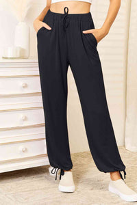 Trendy Trailblazer Soft Rayon Drawstring Waist Pants with Pockets (multiple color options)