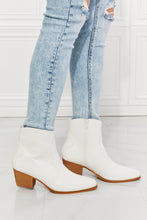 Load image into Gallery viewer, Watertower Town Faux Leather Western Ankle Boots in White
