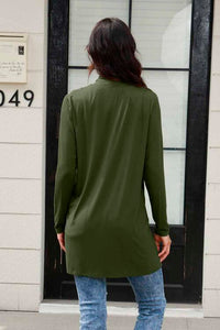 Easy Going Open Front Long Sleeve Cardigan with Pockets (multiple color options)