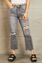 Load image into Gallery viewer, Christina Mid Rise Distressed Cropped Dad Jeans by Bayeas
