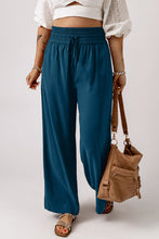 Load image into Gallery viewer, Girl On The Move Drawstring Smocked Waist Wide Leg Pants (multiple color options)
