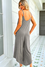 Load image into Gallery viewer, Craving Summer Round Neck Pocketed Sleeveless Jumpsuit
