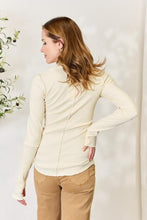 Load image into Gallery viewer, Always Loyal Ribbed Round Neck Long Sleeve Top in Vanilla Cream
