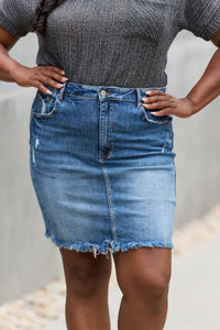 Amelia Denim Mini Skirt by Risen