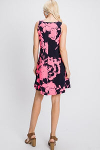 Best of Me Floral V-Neck Tank Dress with Pockets