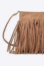 Load image into Gallery viewer, Adored Vegan Leather Crossbody Bag with Fringe (multiple color options)
