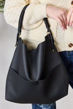 Load image into Gallery viewer, Casual Couture Vegan Leather Handbag with Pouch

