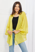 Load image into Gallery viewer, Just Breathe Chiffon Kimono in Yellow
