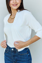 Load image into Gallery viewer, My Favorite 3/4 Sleeve Cropped Cardigan in Ivory
