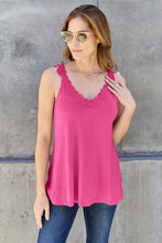 Load image into Gallery viewer, Layer It Essential Lace Detail V-Neck Cutout Cami  (multiple color options)

