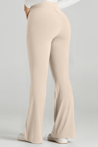 Elastic Waist Bootcut Pants (multiple color options)