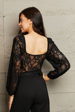 Load image into Gallery viewer, Allure in Attire Lace Long Sleeve Bodysuit
