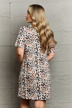 Load image into Gallery viewer, Mornings In Bed Button Down Sleepwear Dress in Leopard
