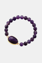 Load image into Gallery viewer, Handcrafted Amethyst Beaded Bracelet
